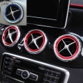 angelguoguo 5 pcs Car Air Conditioning outlet decoration trim ring cover sticker for Mercedes Benz GLA CLA A B class accessories
