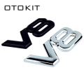 Auto Metal Alloy 3d V8 Logo Engine Displacement Trunk Rear Car Badge Decal Chrome V8 Side Wing Emblem Sticker Car Styling - Car