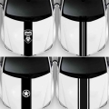 New Arrivals Wrc Stripe Car Sticker Carbon Fiber Decor Decal For Car Heard Decals Stickers Car-styling Exterior Decals - Car Sti