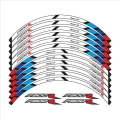 New 12 Pcs Motorcycle Wheels Stickers stripe moto Reflective Decorative protection Rim tire decals sticker For BMW F900R f900 r|