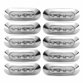 10pcs Side Marker Tail Light 4 SMD 12/24V Waterproof Led Marker Lamp Trailer Light Rear Side Lamp Truck Light Material ABS|Truck
