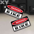 XY Waterproof Reflective Car and Motorcycle Stickers Bumper Warning Sign Car Stickers Vinyl Decals Do Not Touch My Bike|Car Stic