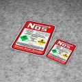 Car Racing Stickers Nos Nitrous Oxide Systems Stickers Tuning Racing Vinyl Bottle Label Decal Motocross Racing For Drag Racing -