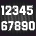 A1111 # Digits 0 1 2 3 4 5 6 7 8 9 Racing Numbers Vinyl Decal Motorcycle Helmet Accessories Car Sticker - Car Stickers - Officem