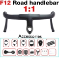 2021 Super Quality Ultra 1K Aero F12 Full Carbon Fiber Road Bicycle Integrated Handlebar 400/420/440mm Bike Parts|Bicycle Handle