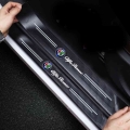 4pcs Carbon Fiber Door Sill Protector Leather Vinyl Stickers For Alfa Romeo Giulia Stelvio Giulietta 159 147 156 Car Accessories