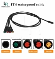 Ebike 1T2 1T4 Julet waterproof cable 2 3 4 5 8 Pin Extension Cable for Display Controller Brake Light Throttle Conversion line|E