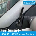 Car Radio Fm Antenna Cover 12cm 4.7 Inch Carbon Fiber Decor Case For Smart Fortwo Forfour 450 451 453 Car Accessories - Car Stic