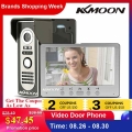 KKmoon 7'' TFT LCD Wired Video Door Phone Visual Video Intercom Speakerphone Intercom System With Waterproof Outdoor IR Ca