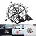 3d Car Sticker Decorative 4x4 Compass Rose Navigate Mountain Offroad Waterproof Self-adhesive Vinyl Sticker Cover Car Decal - Ca