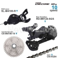 Shimano Deore M4100 10 Speed Groupset M4100 Shifter Cassette Sprocket And M4120 / M5120 Rear Derailleur Hg54 Chain Original Part