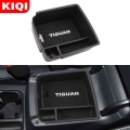 Car Armrest Center Storage Box Container Glove Organizer Case For Volkswagen Vw Tiguan Mk2 2016 2017 2018 2019 2020 Accessories