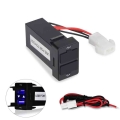 For TOYOTA 12v 24v Dual Usb Car Charger Usb 2.1A 2 Port Interface Auto Power Adapter Dashboard Socket Car Modification|Cables, A