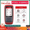 XTOOL X100 Pro2 OBD2 Auto Key Programmer Automotive Scanner Car Code Reader Scanner Car Diagnostic Tools ECU Reset Free Shipping